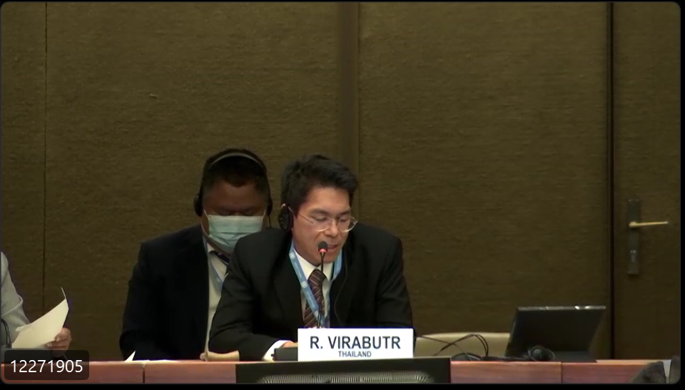 Moderator H.E. Mr. Rongvudhi Virabutr, Ambassador and Permanent Representative of Thailand to the UN and other international organizations in Geneva