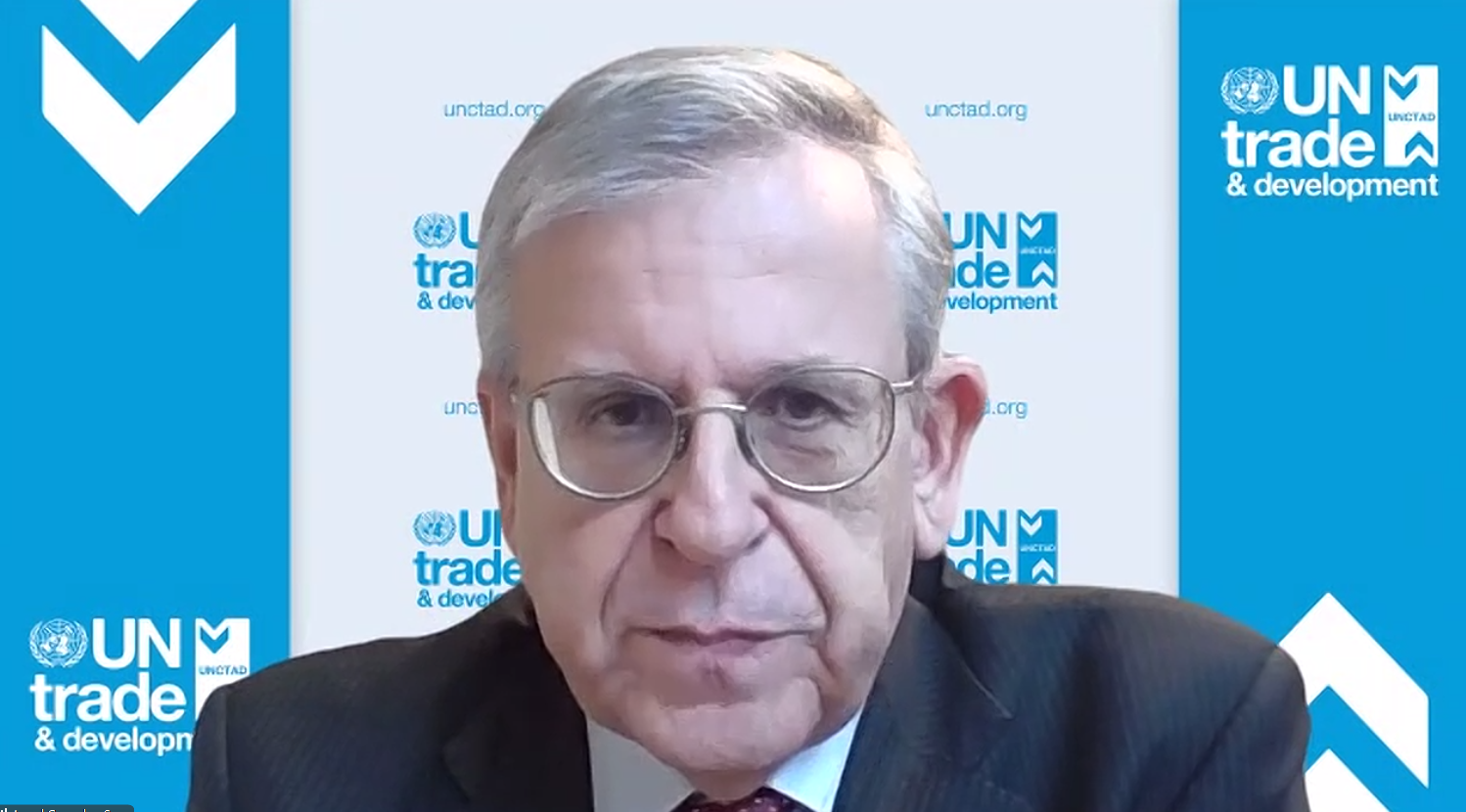 UNCTAD代表者によるあいさつの様子